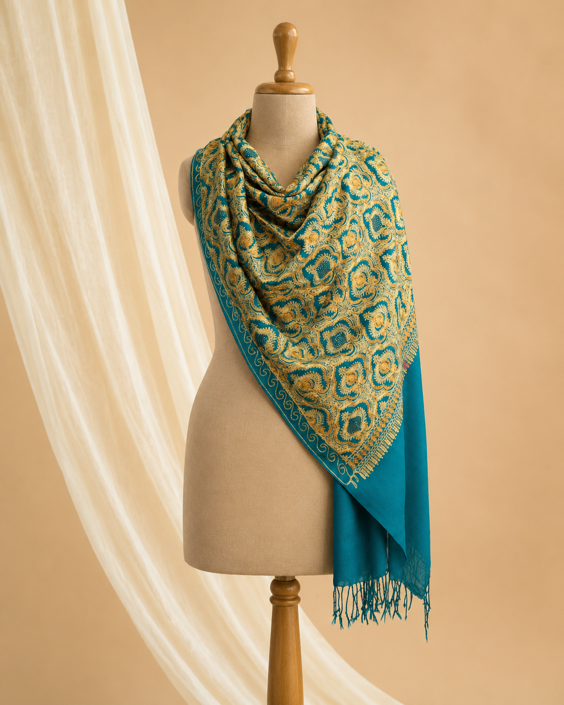 Merino wool swarovski ari stole