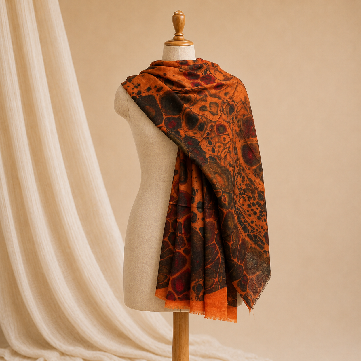 Pashmina print stole