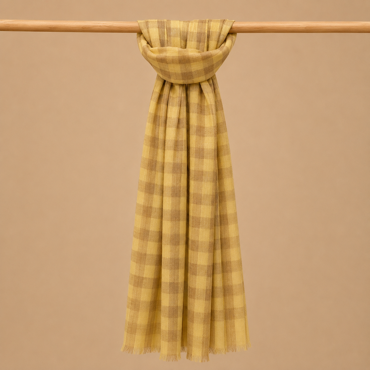 Pashmina check stole