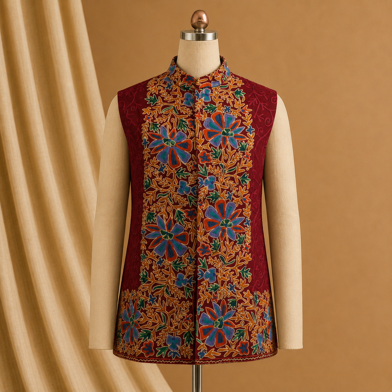 Kashmiri ari nehru jacket