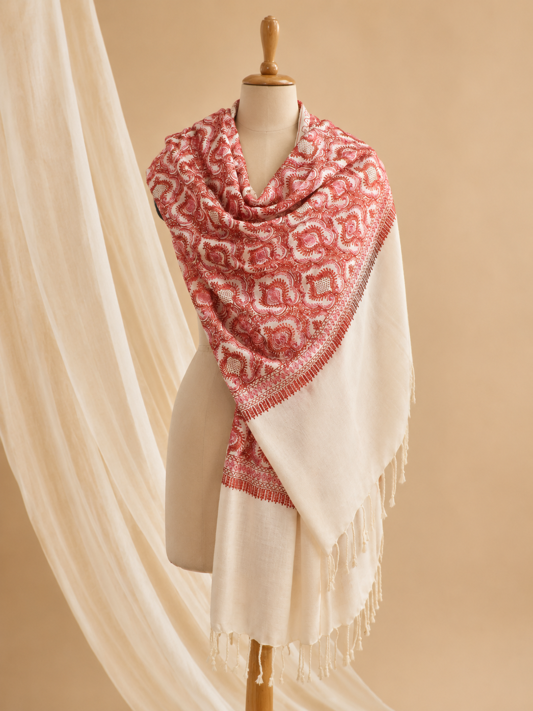 Merino wool swarovski ari stole