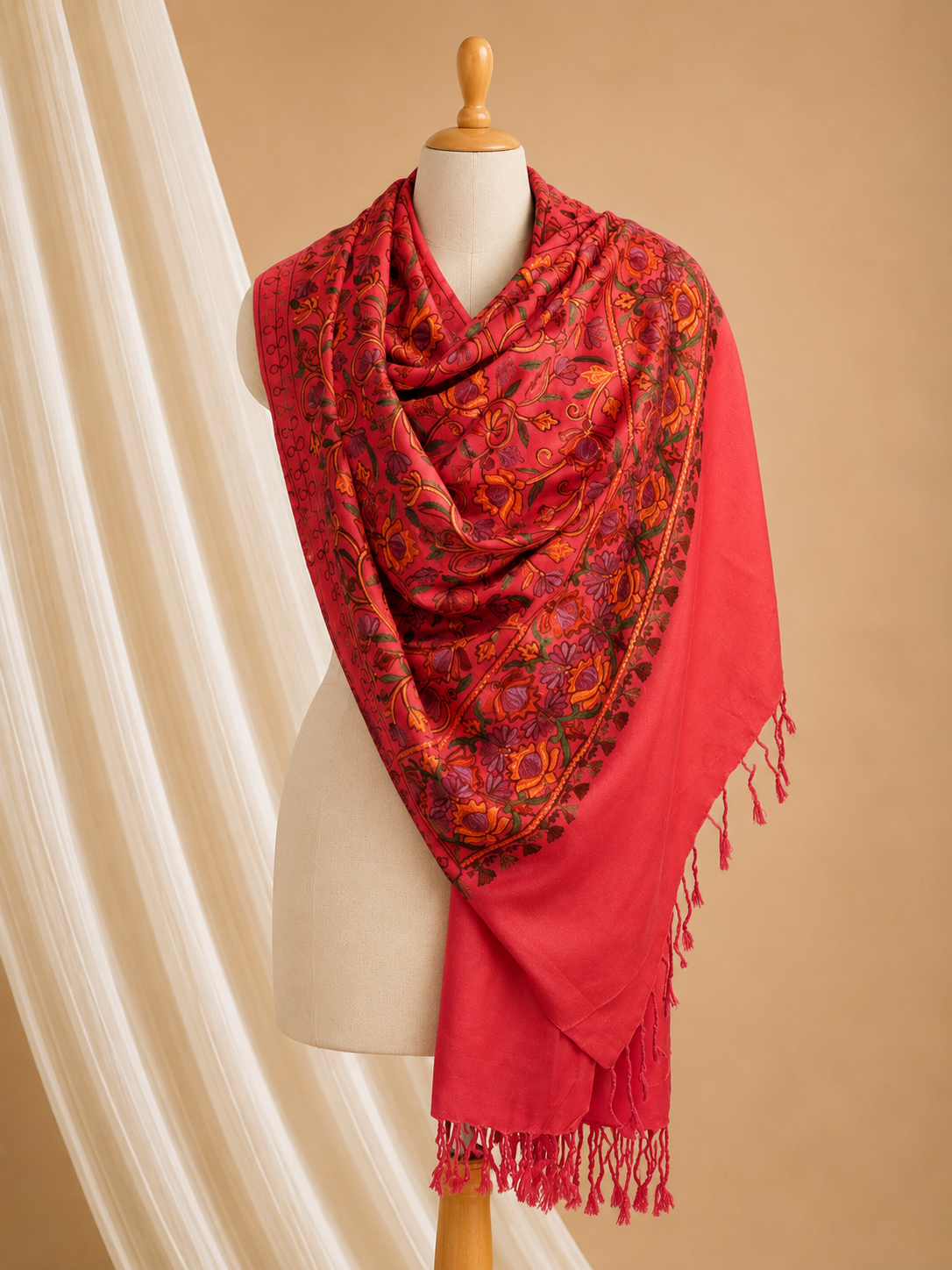 Merino wool heavy ari stole