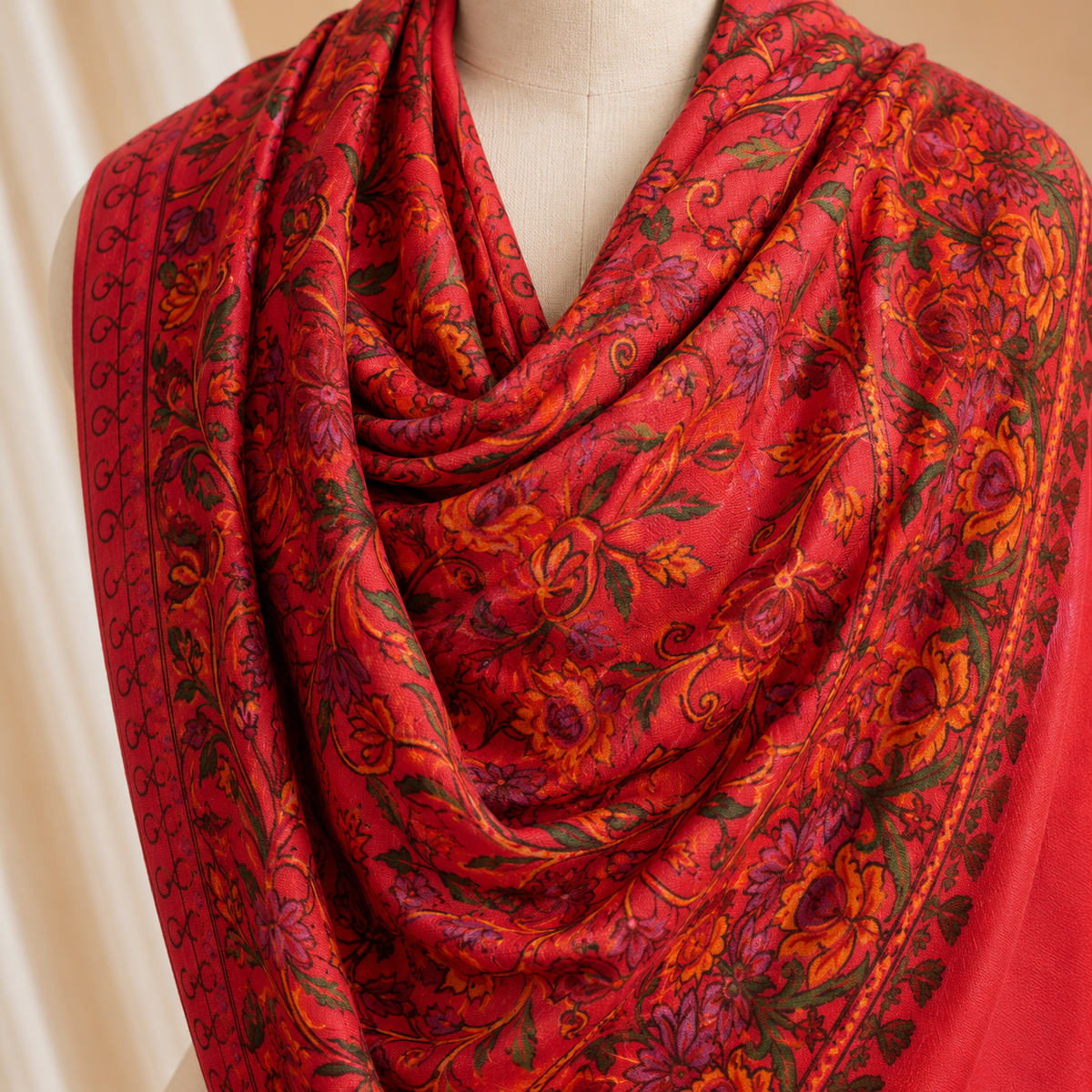 Merino wool heavy ari stole