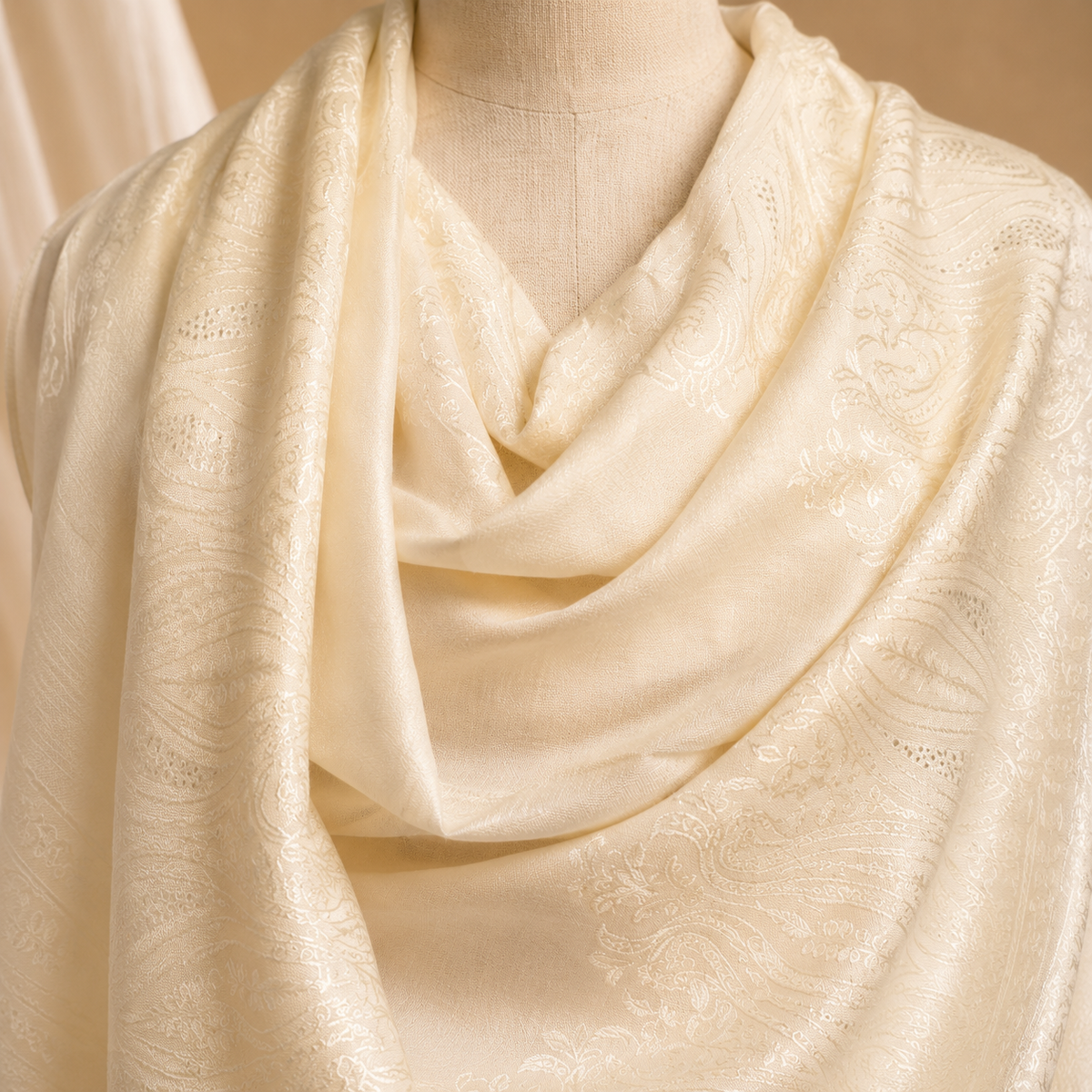 Merino wool heavy ari stole