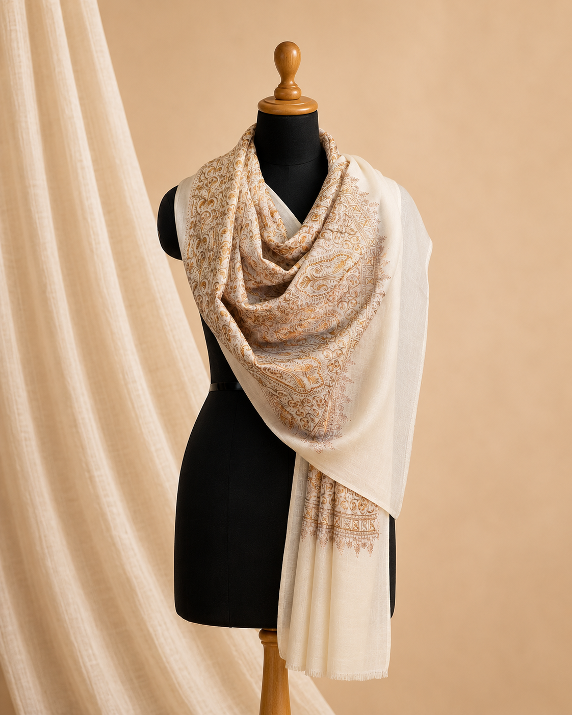 Merino wool silky ari stole