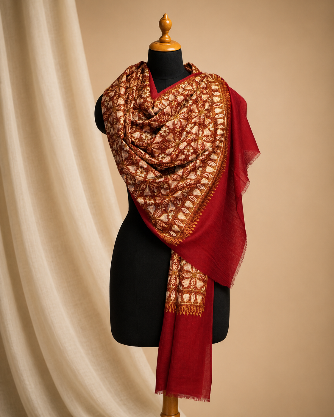 Merino wool silky ari stole