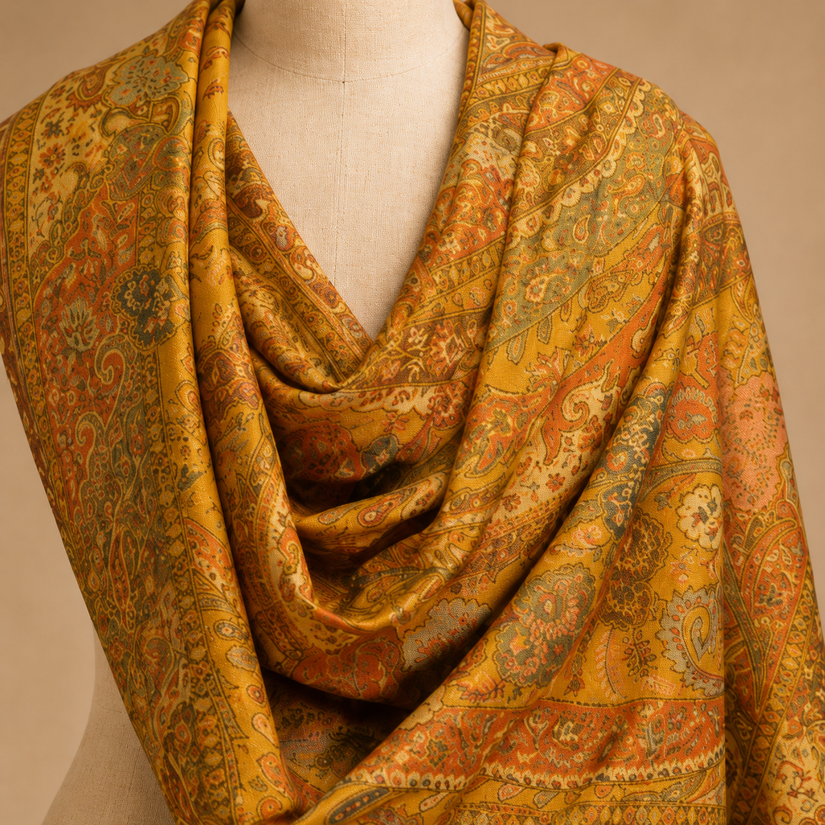Pure wool kani stole
