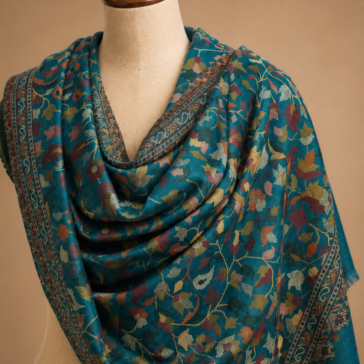 Pure wool kani stole