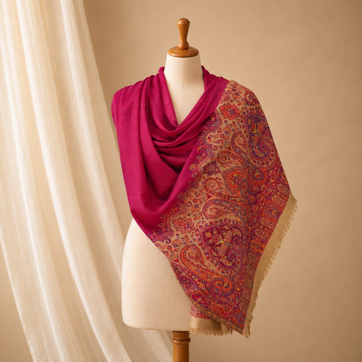 Pure wool palla stole