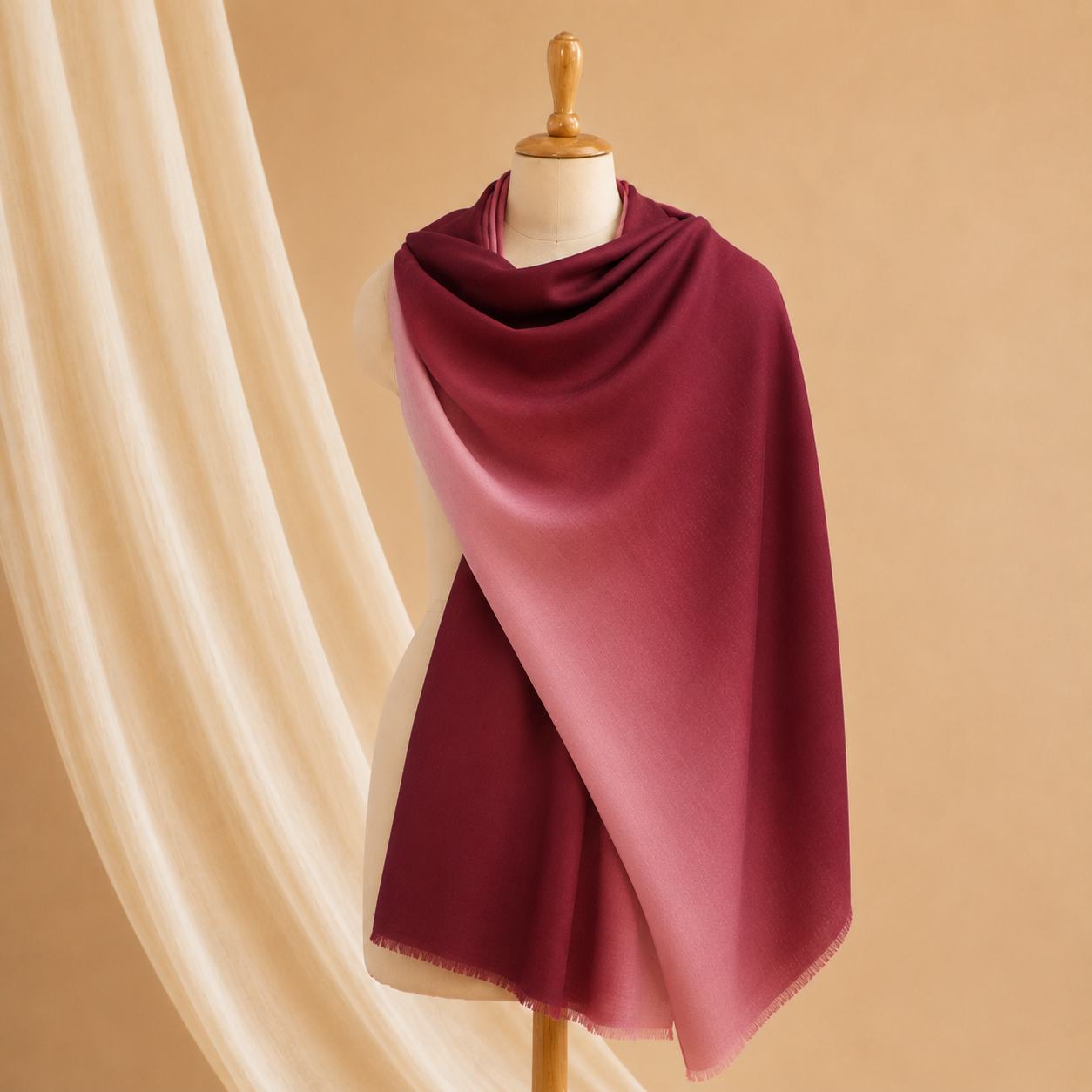 Merino ombre stole