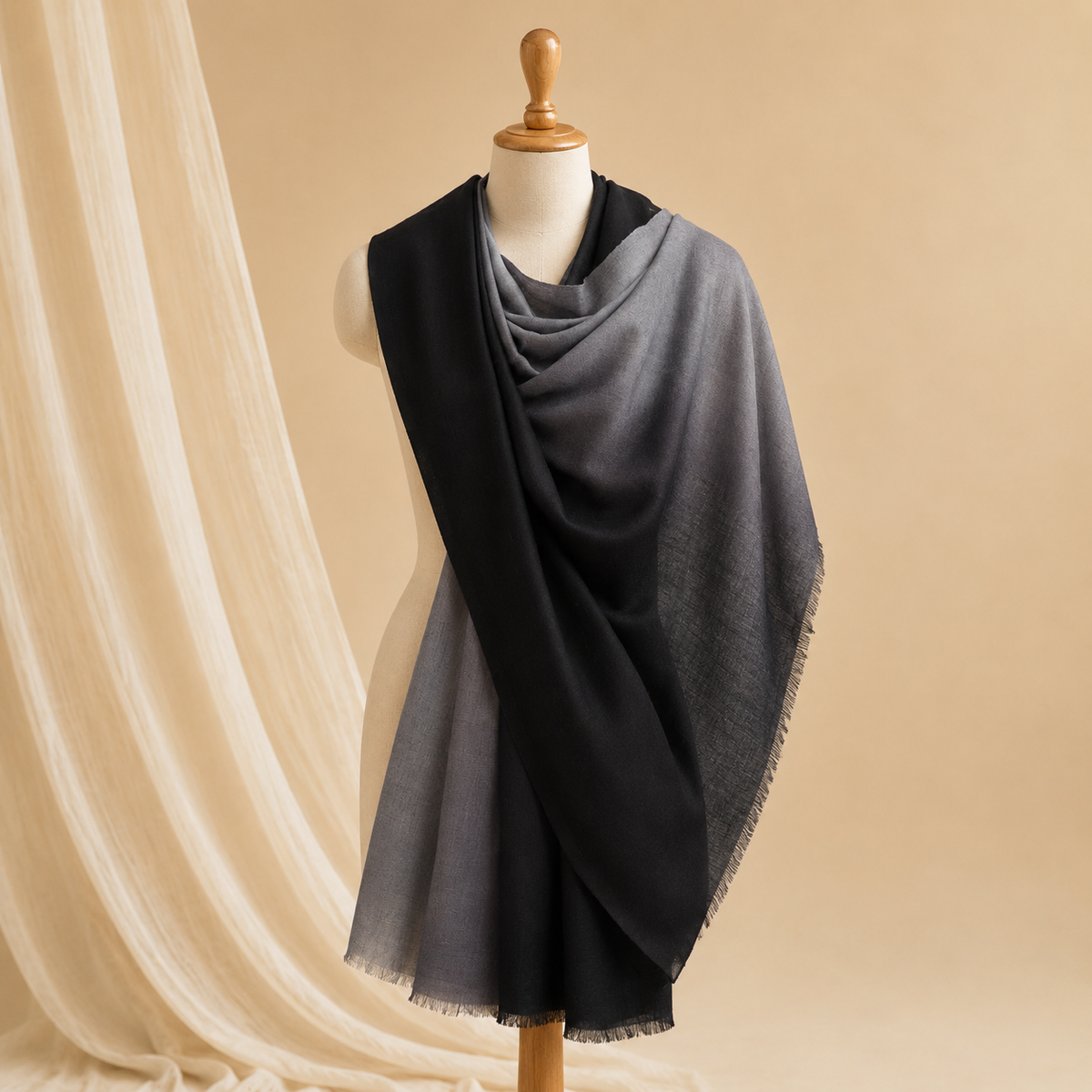 Merino ombre stole