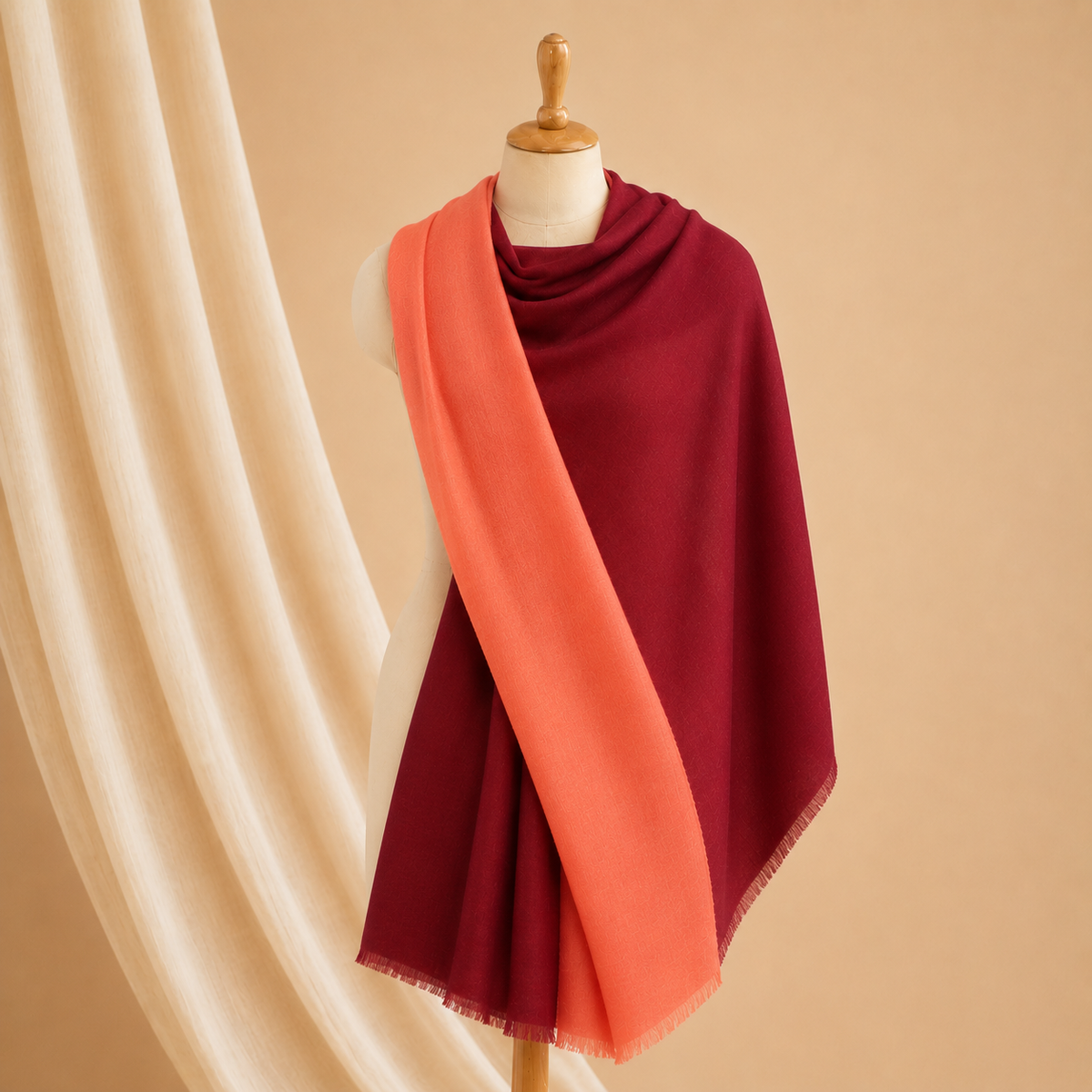 Merino ombre stole