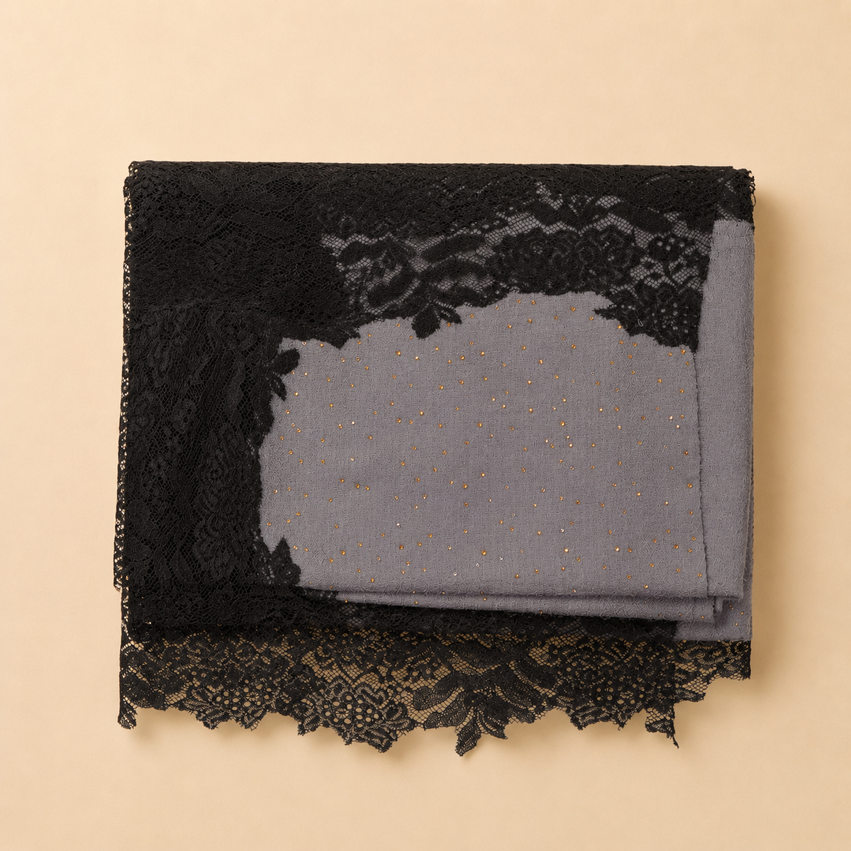 Pashmina lace stole