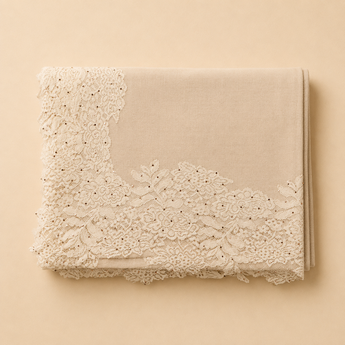 Pashmina lace stole