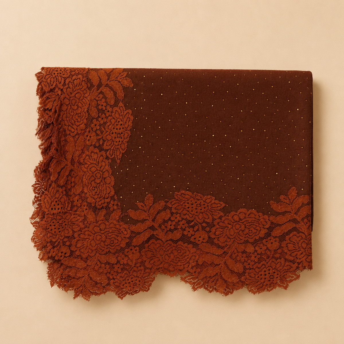 Pashmina lace stole