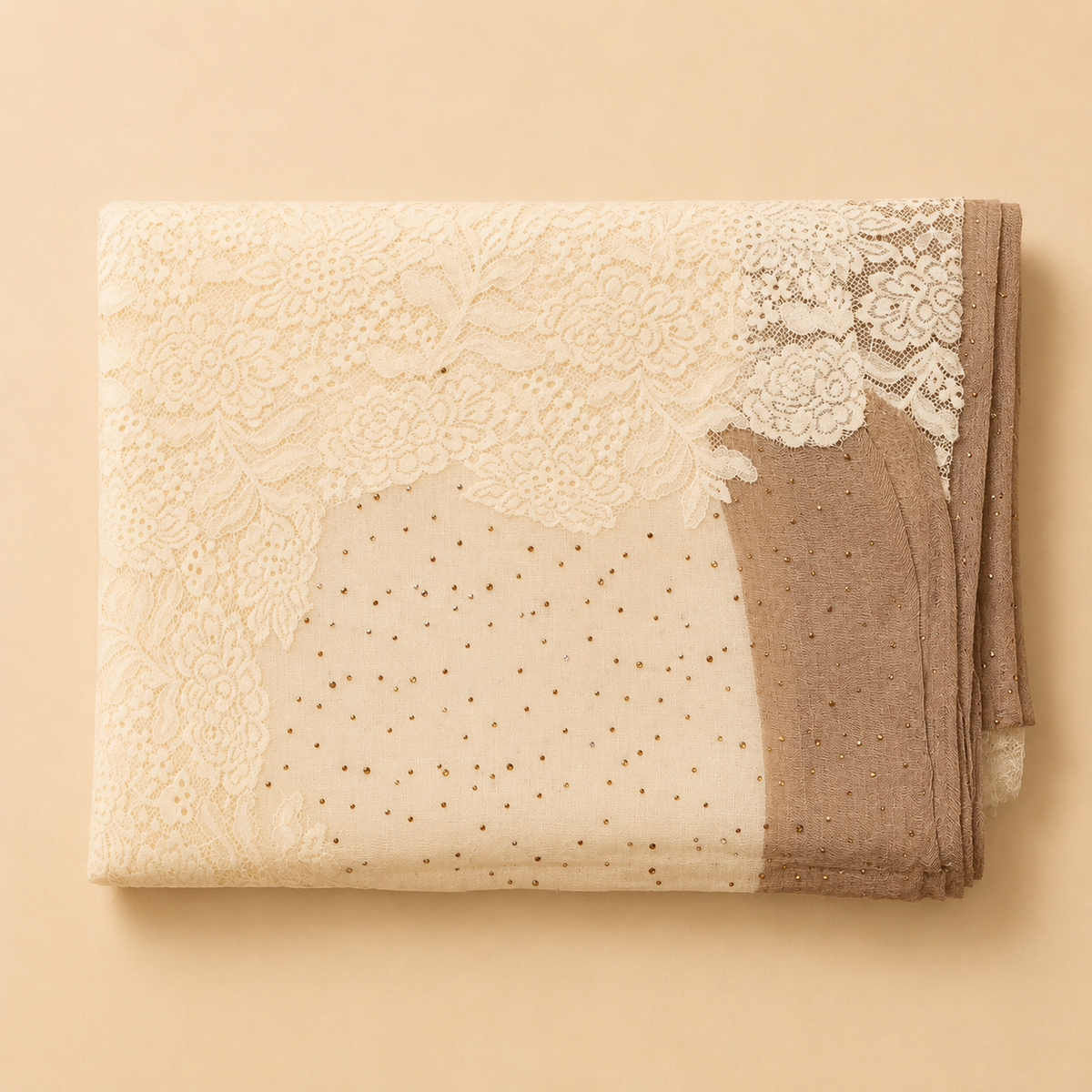 Pashmina lace stole