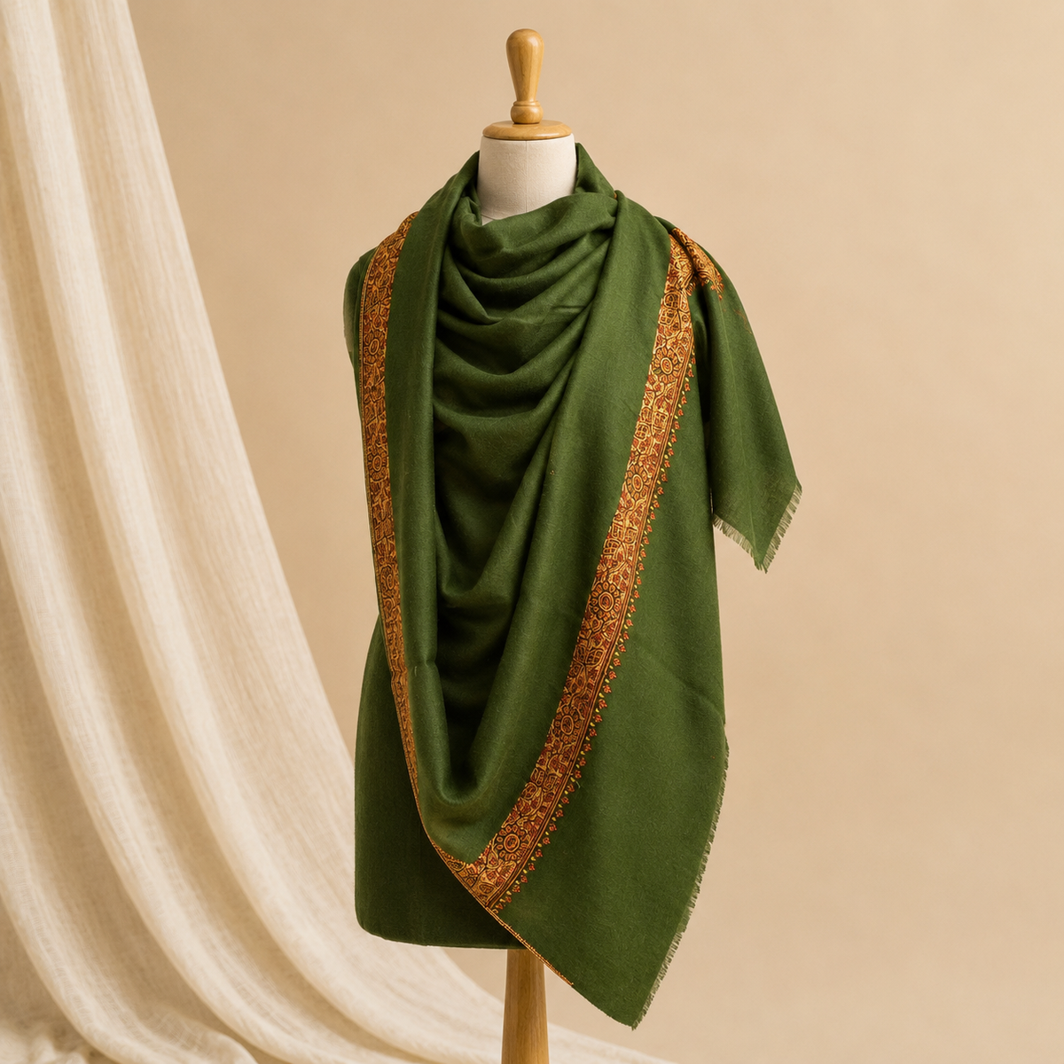 Semi pashmina neemdor stole