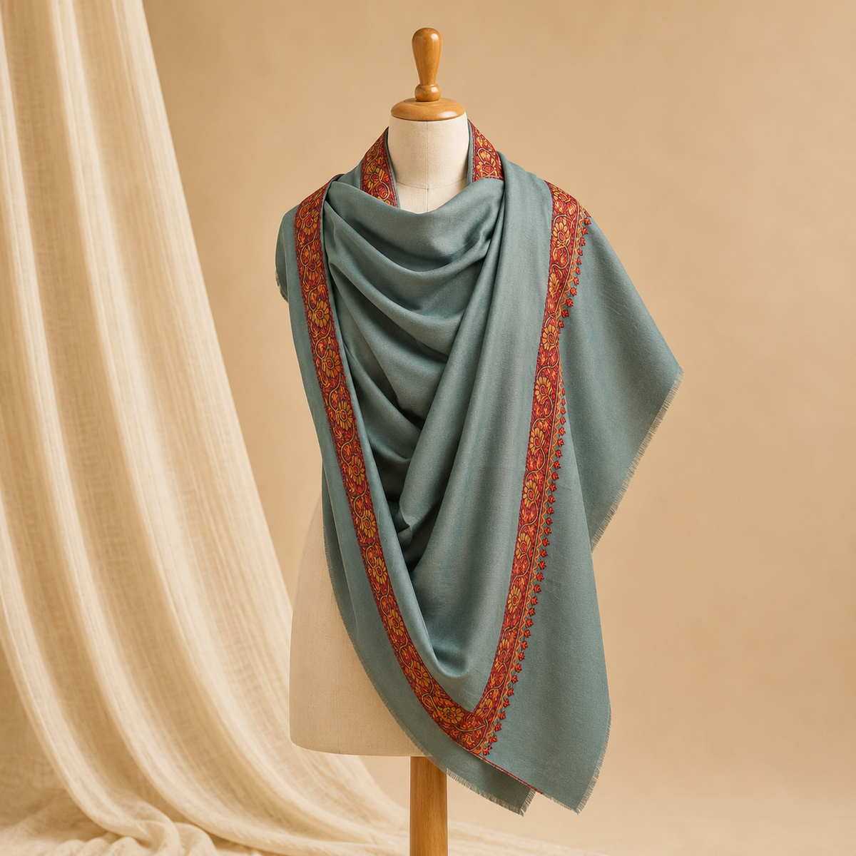 Semi pashmina neemdor stole