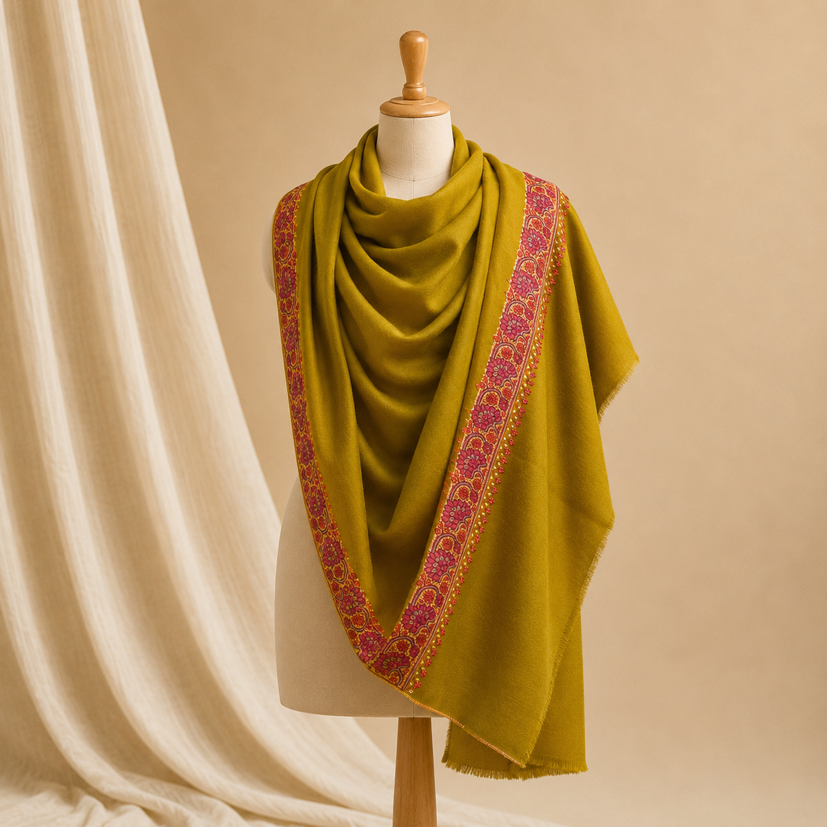 Semi pashmina neemdor stole