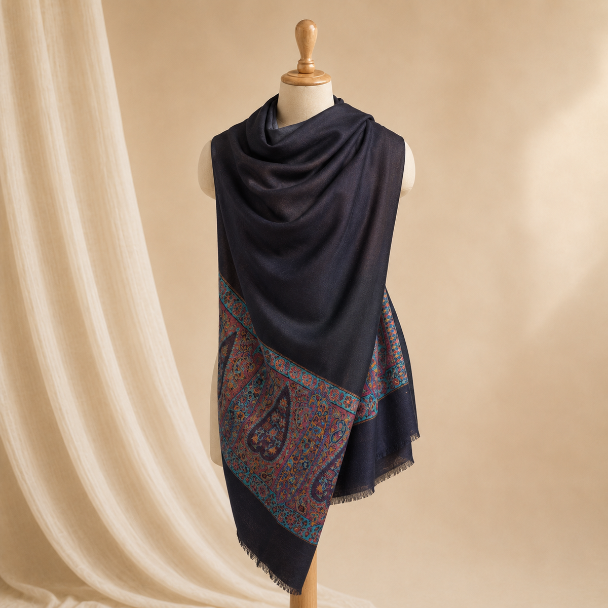 Moonlight kani palla merino stole