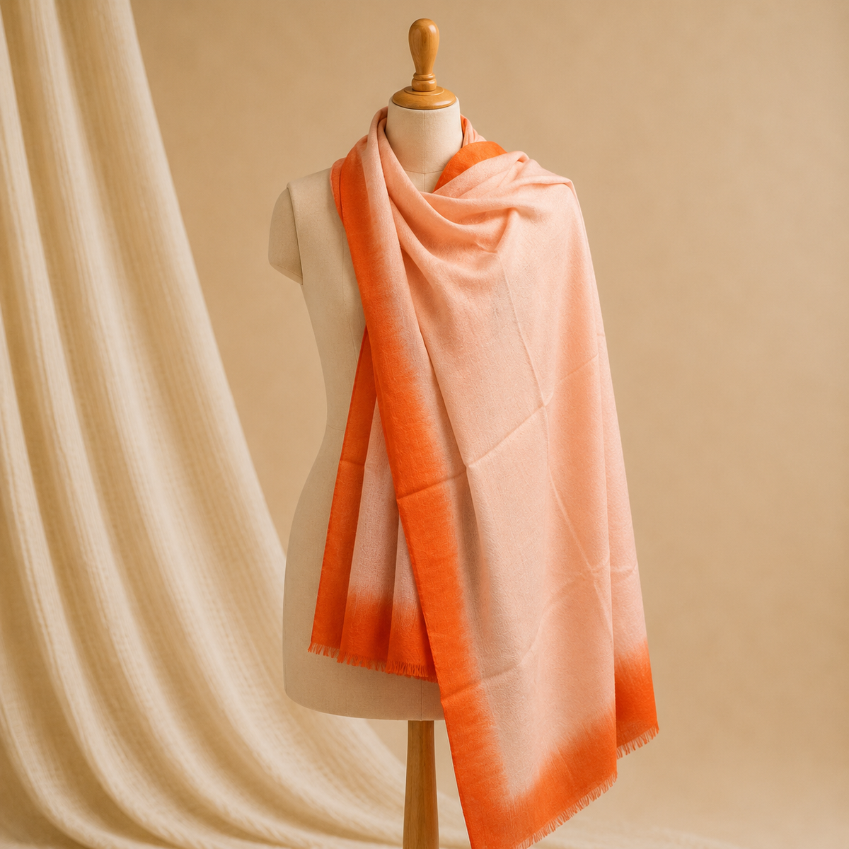 Merino border stole