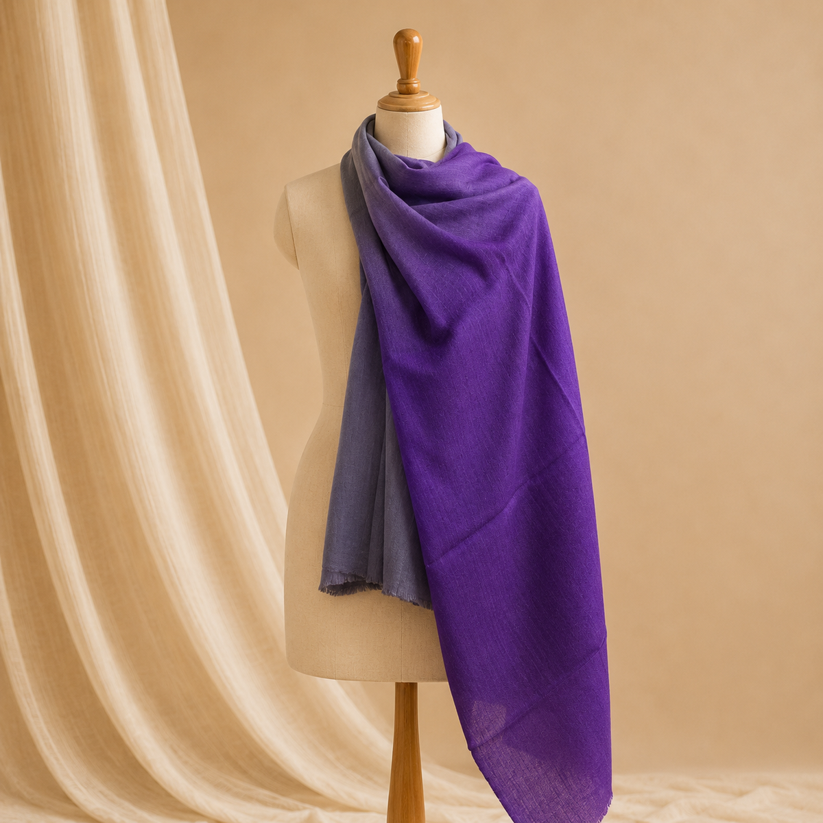 Merino border stole