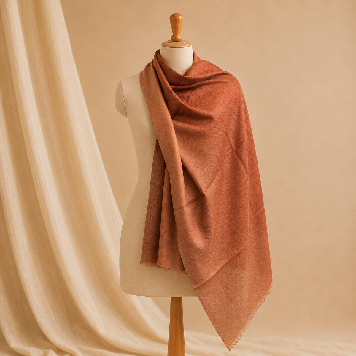 Merino border stole