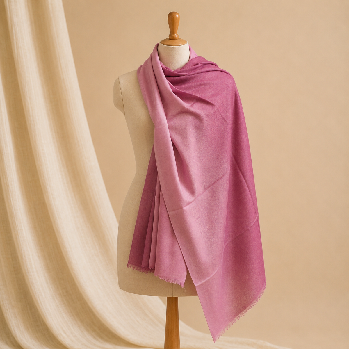 Merino border stole