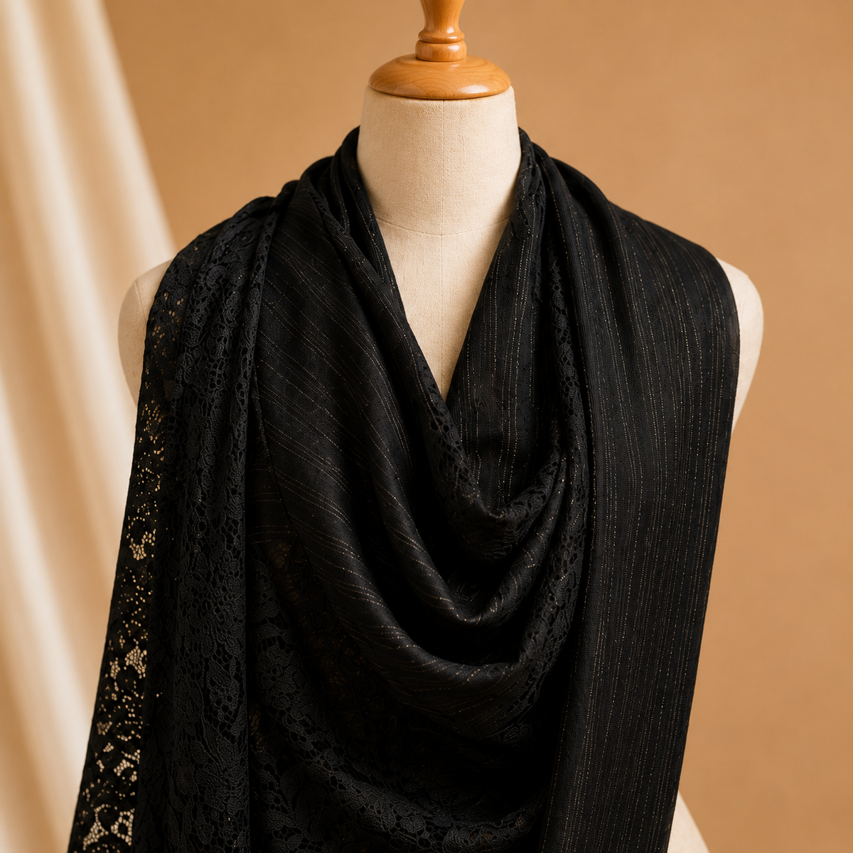 Merino lace stole