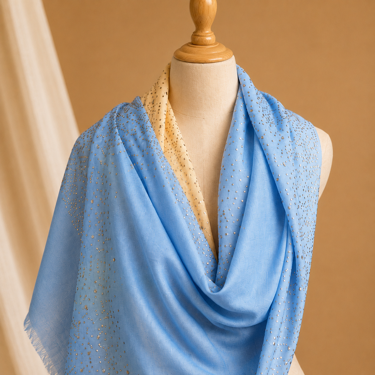 Pashmina lace stole