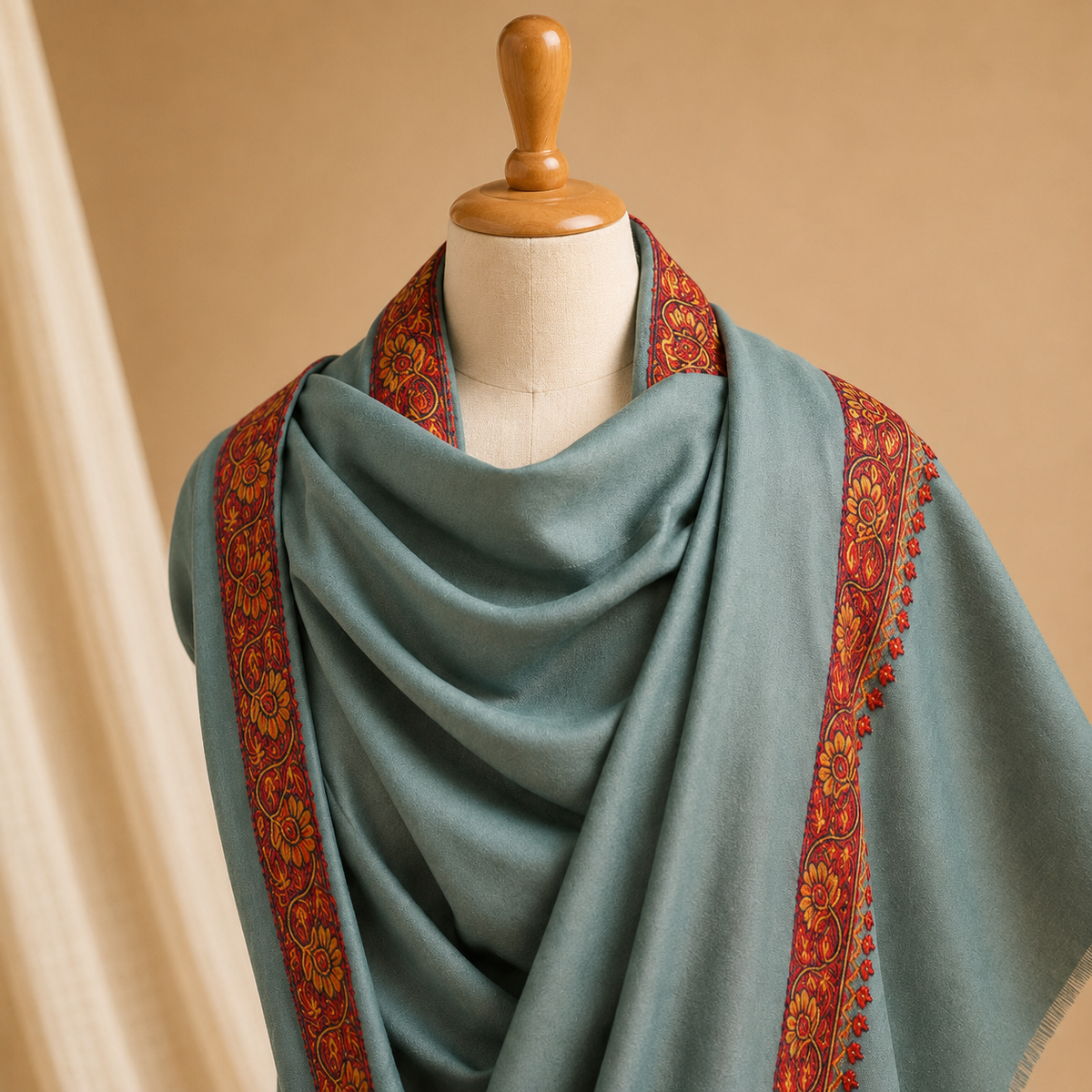 Semi pashmina neemdor stole