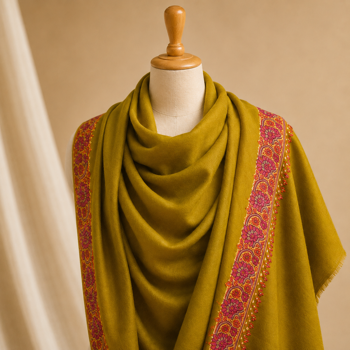 Semi pashmina neemdor stole