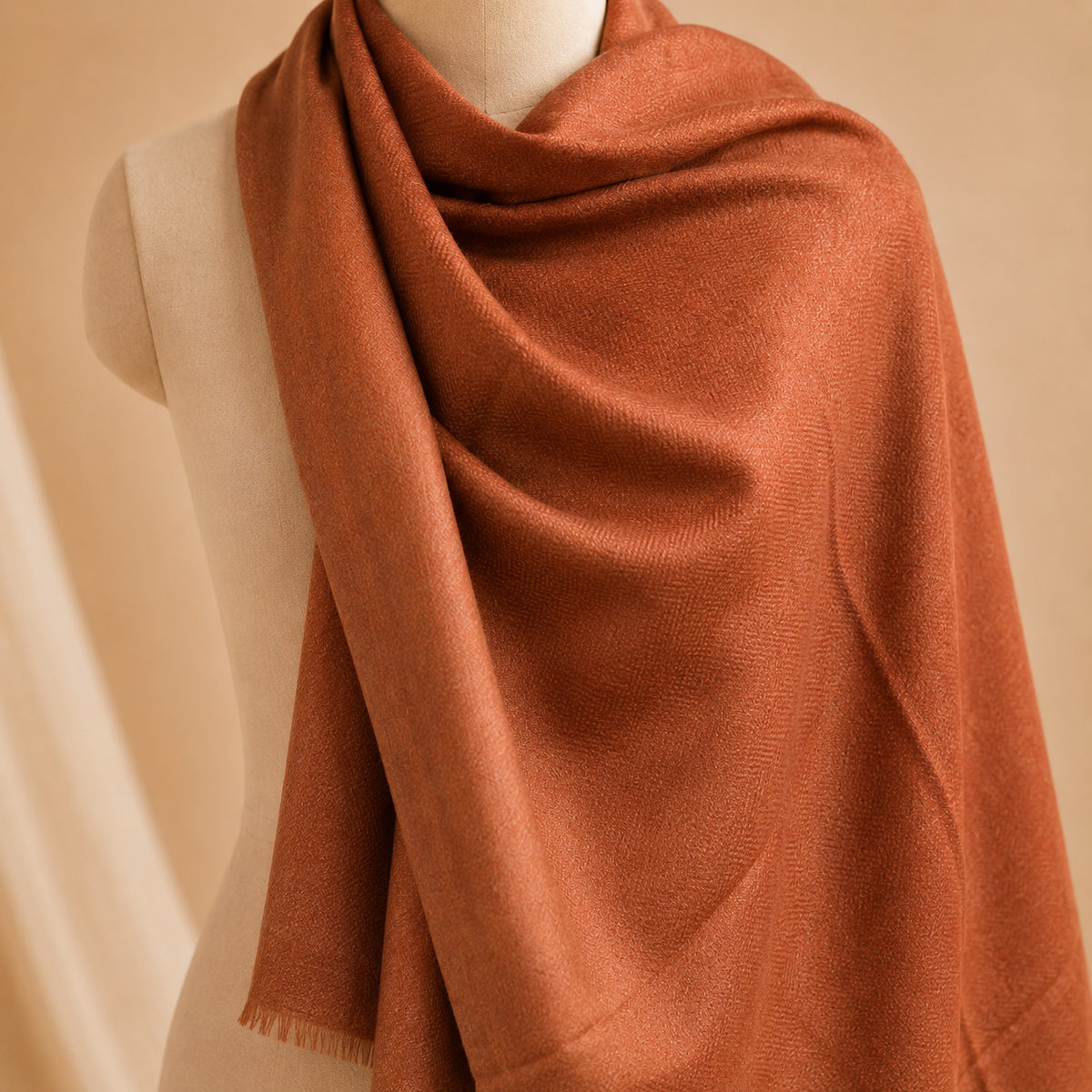 Merino border stole