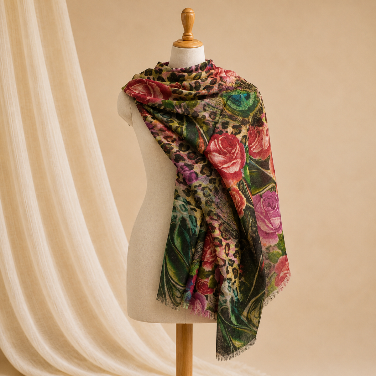 Pashmina print stole