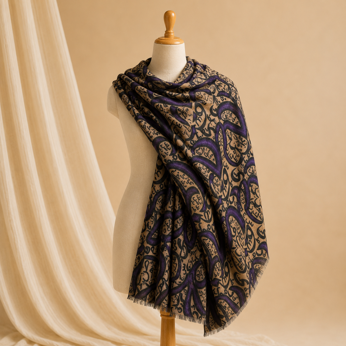 Pashmina print stole