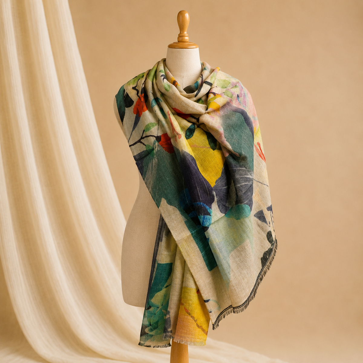 Pashmina print stole