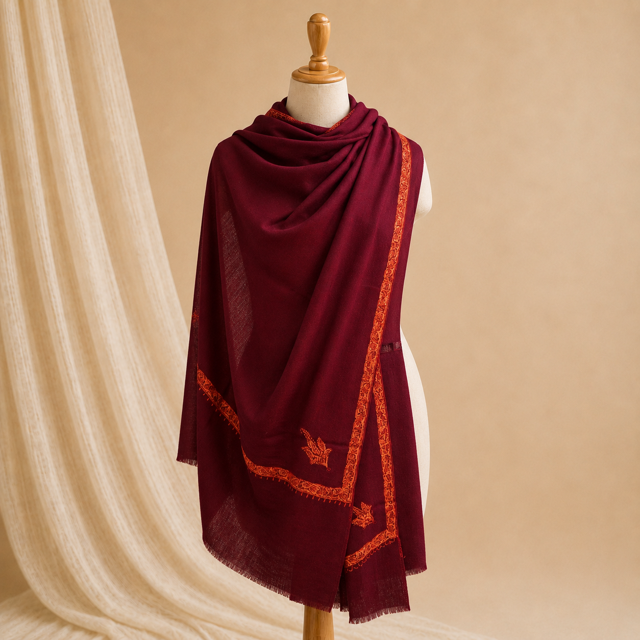 Machine pashmina hashidar stole