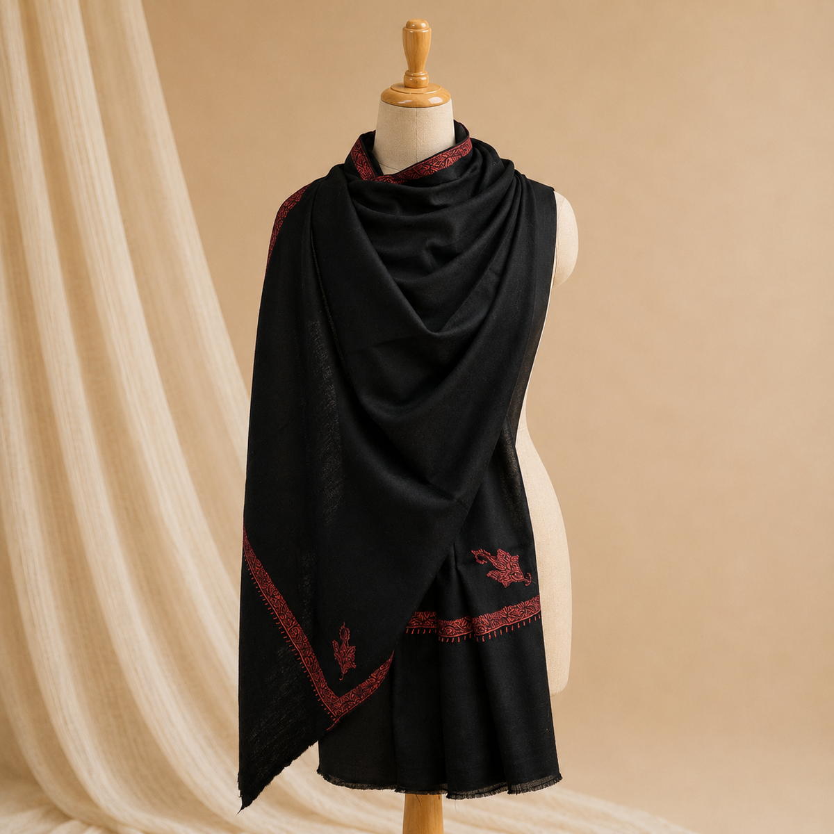 Machine pashmina hashidar stole