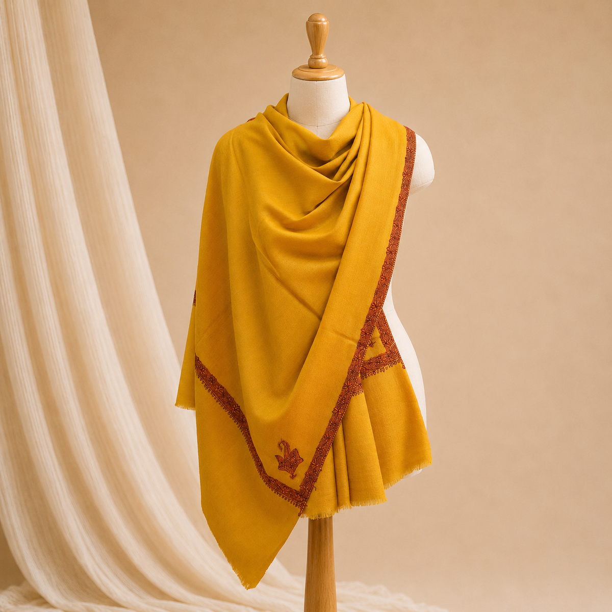 Machine pashmina hashidar stole