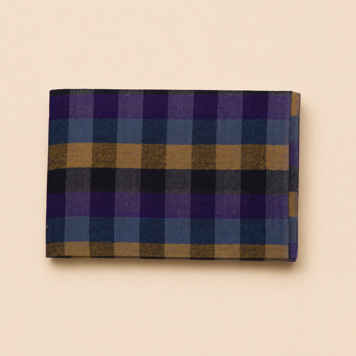 Finewool check stole