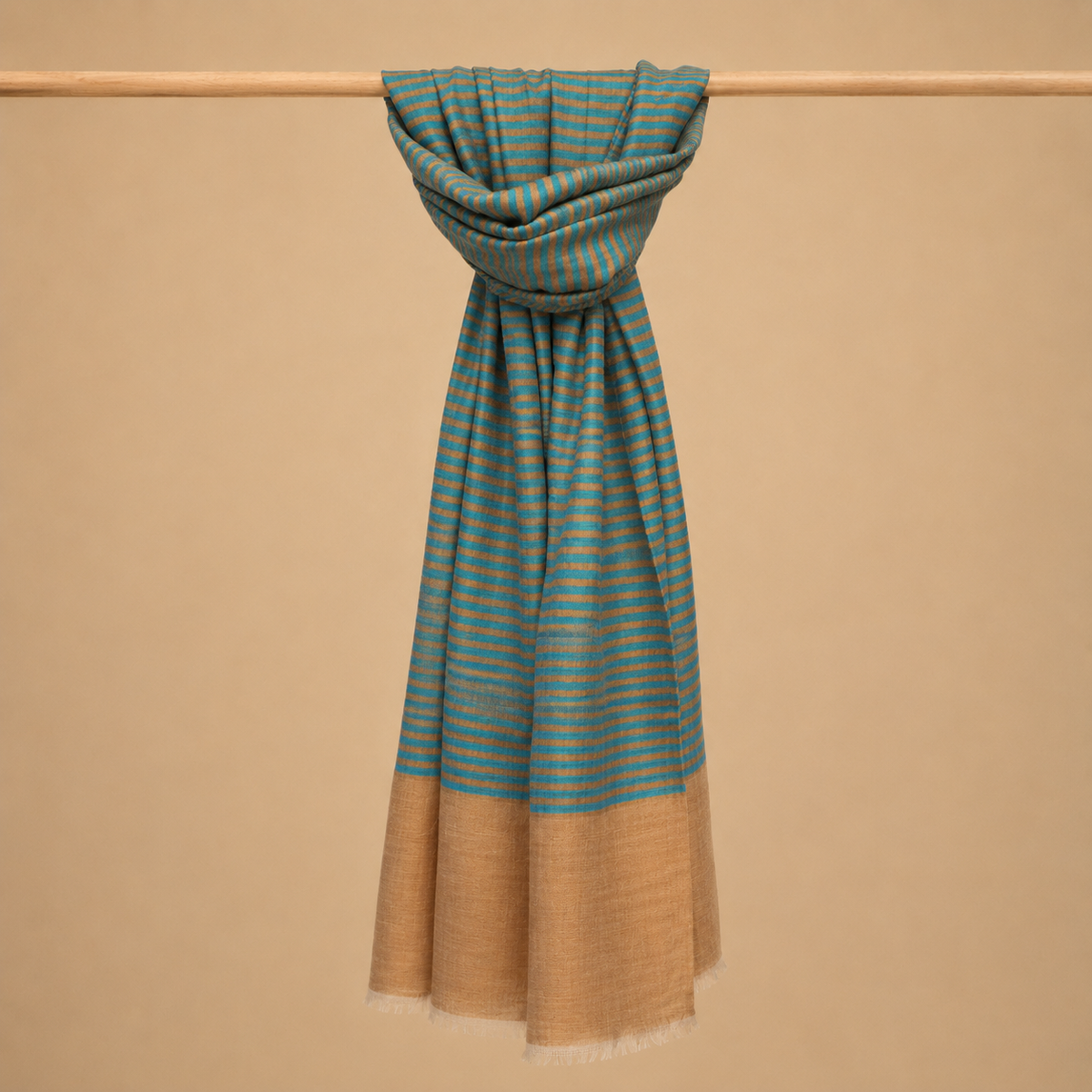 Finewool palla striped stole