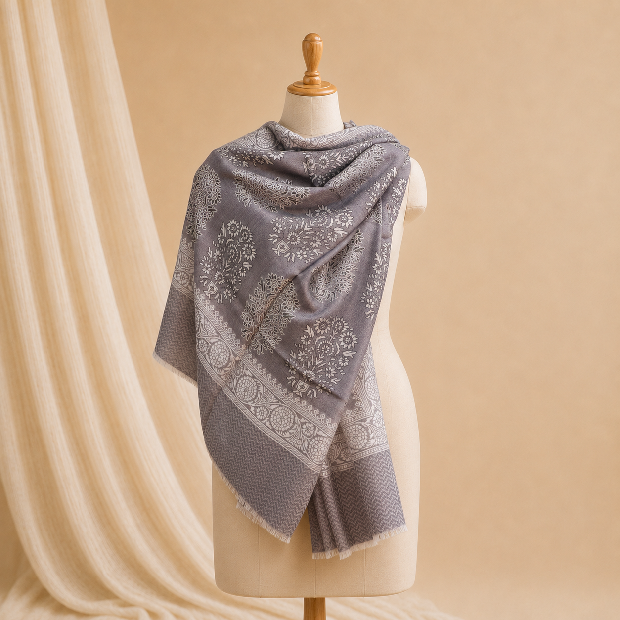 Finewool merigold stole