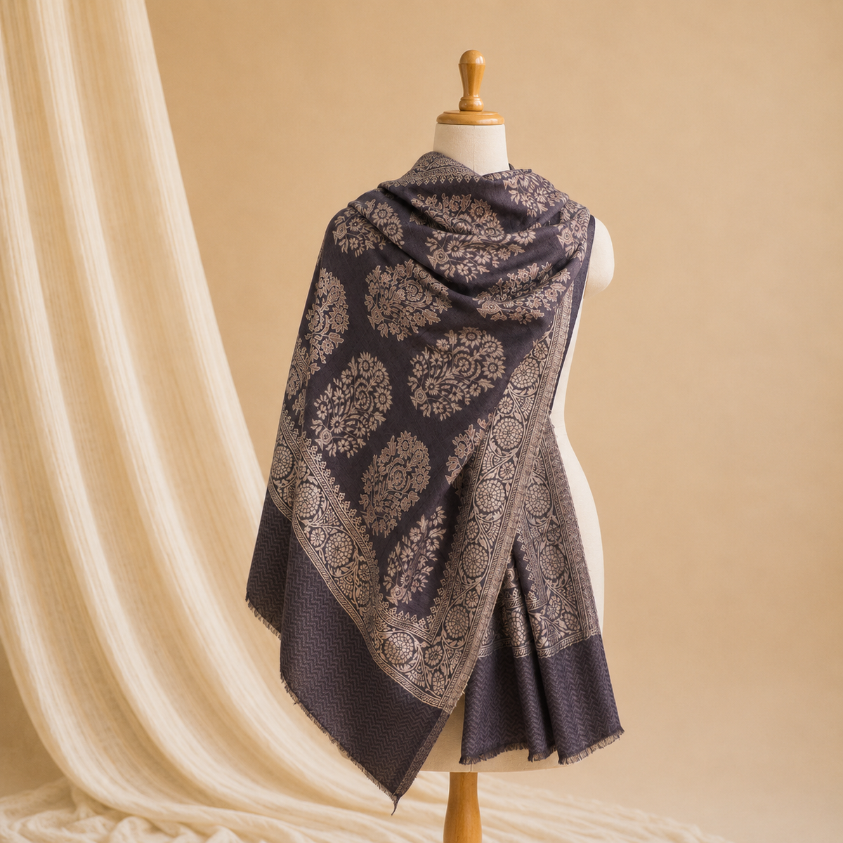 Finewool merigold stole