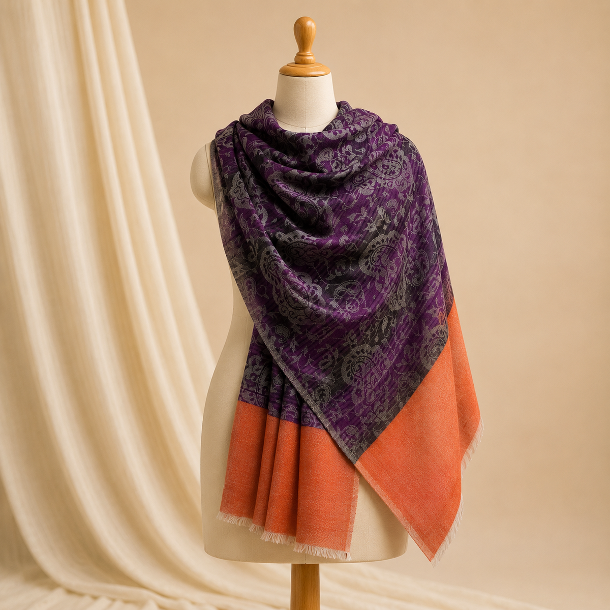 pashmina jaquard stole