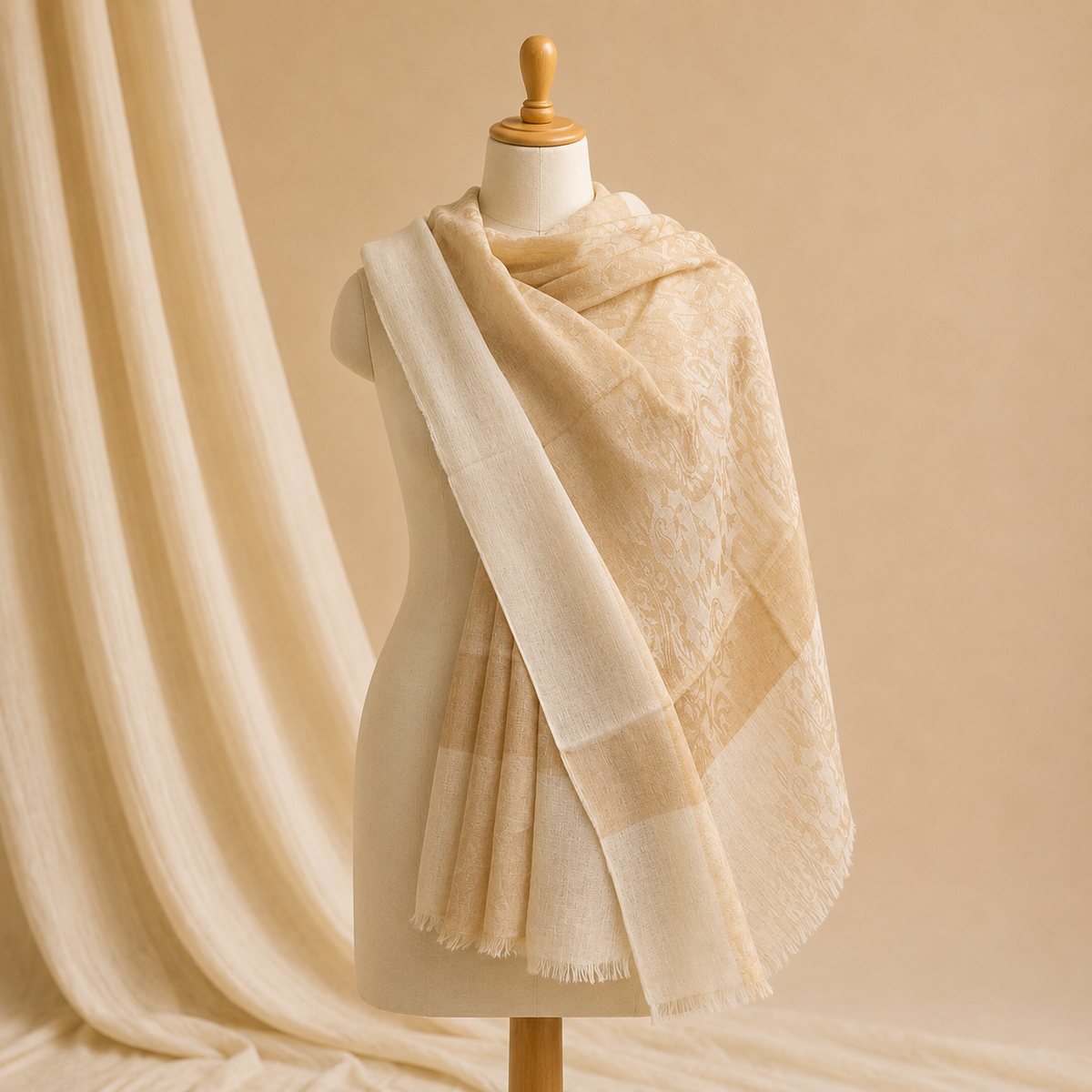 pashmina jaquard stole