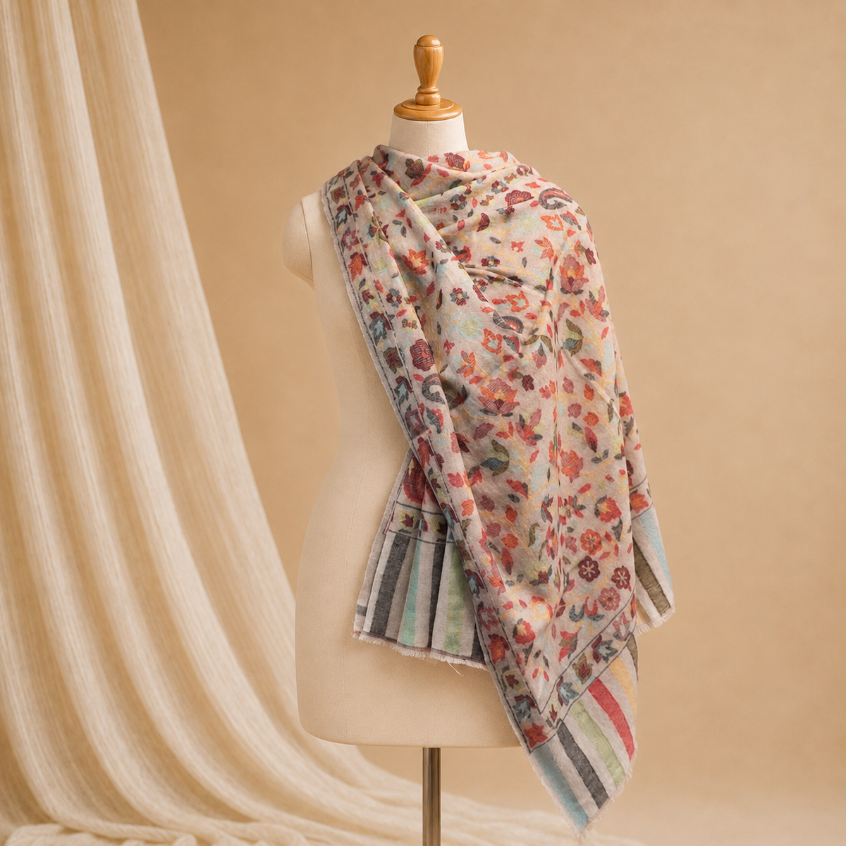 Pashmina kani stole