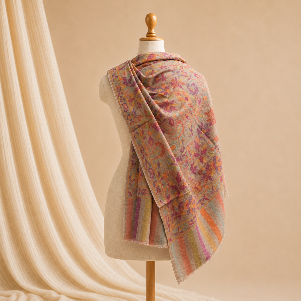 Pashmina kani stole