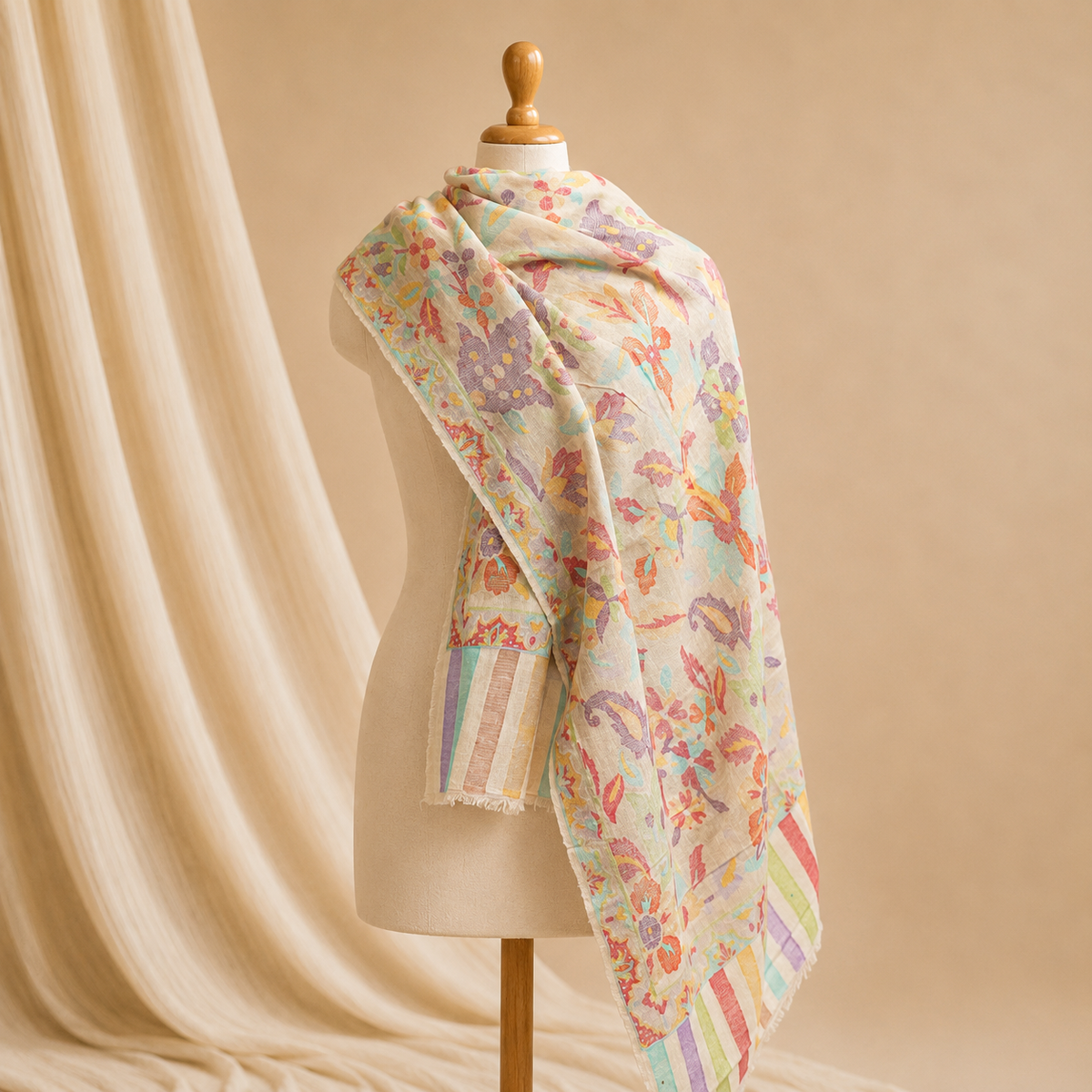 Pashmina kani stole