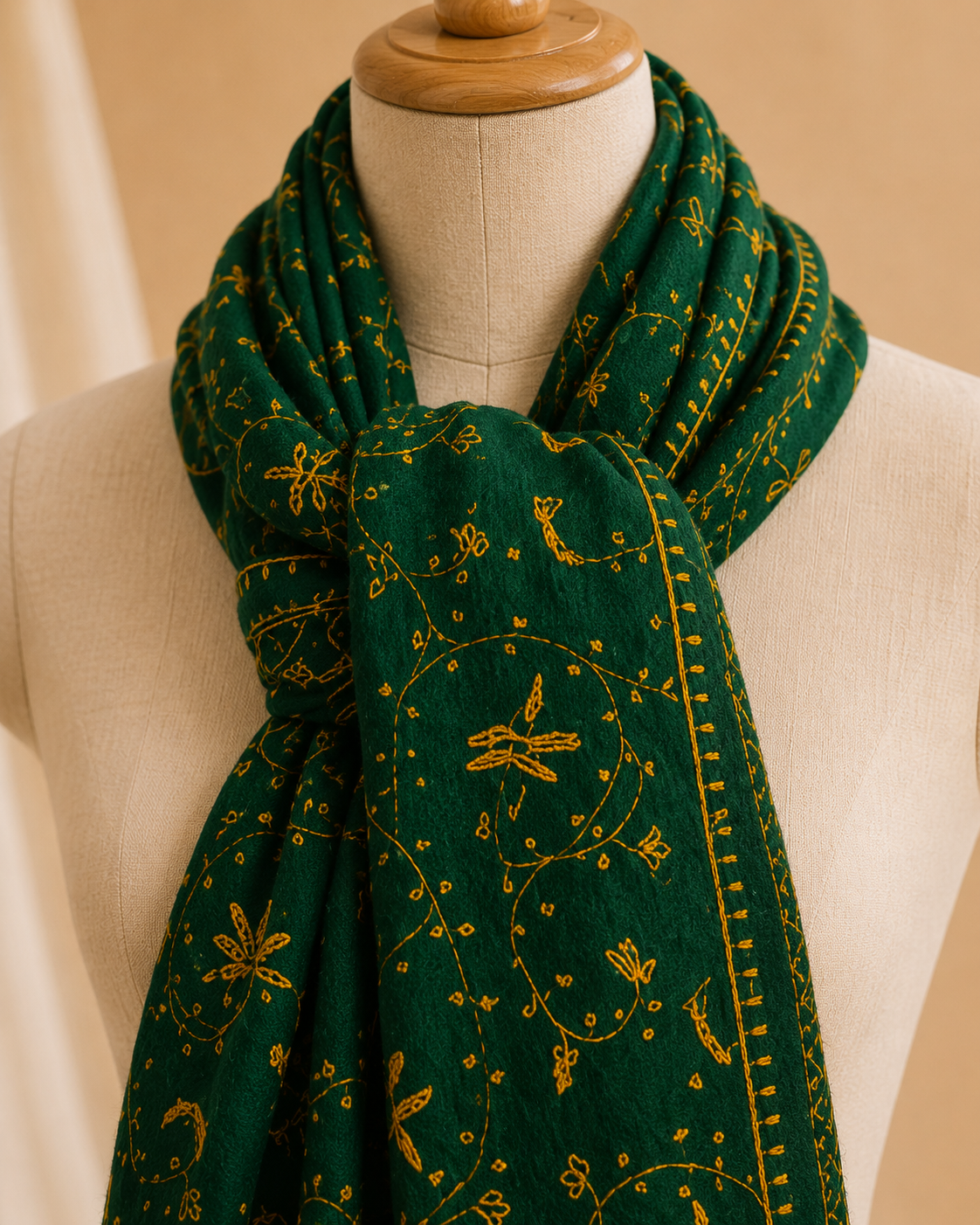 Semi-pashmina jali stole