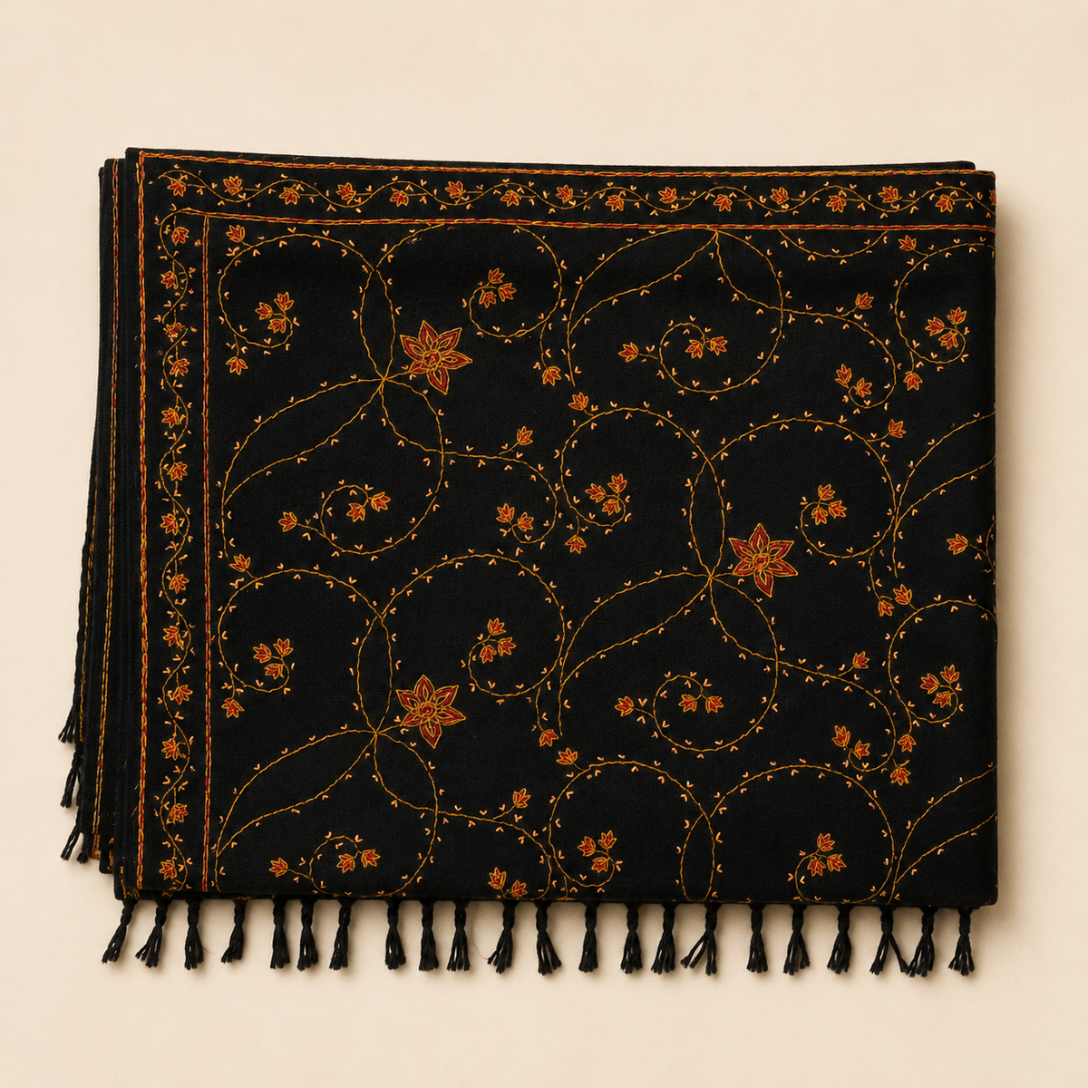 Pure wool jali stole